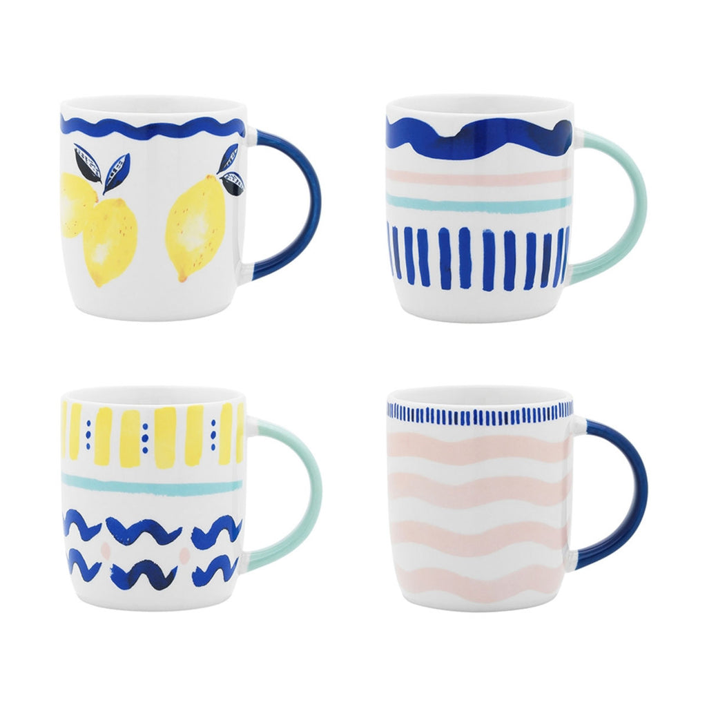 Porto Riviera Mugs 300ml (Set of 4)