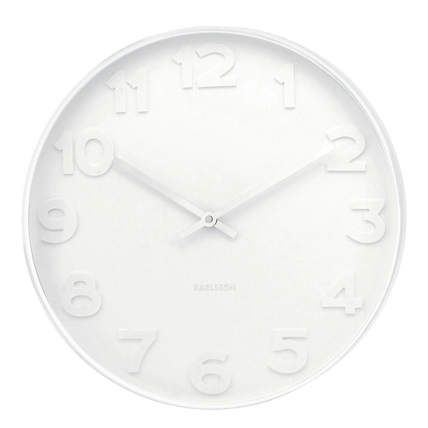 Karlsson Mr White Wall Clock White 38x38x6cm