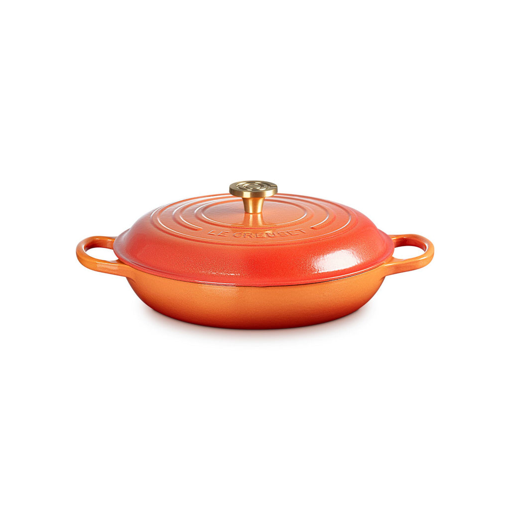 Le Creuset Signature Cast Iron Shallow Casserole Flamme Doree 30cm | Minimax
