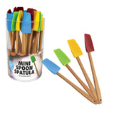 R&M Mini SIlicone Spatula with Wood Handle Assorted (Price Per Item)