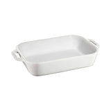Staub Ceramic Gratin Rectangular White - 27 x 20cm