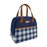 Sachi Insulated Cali Lunch Bag Gingham Indigo | Minimax