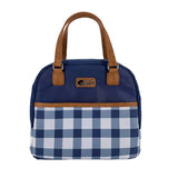 Sachi Insulated Cali Lunch Bag Gingham Indigo | Minimax