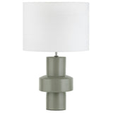 Amalfi Sanctum Table Lamp Eucalyptus & White 38x38x63cm