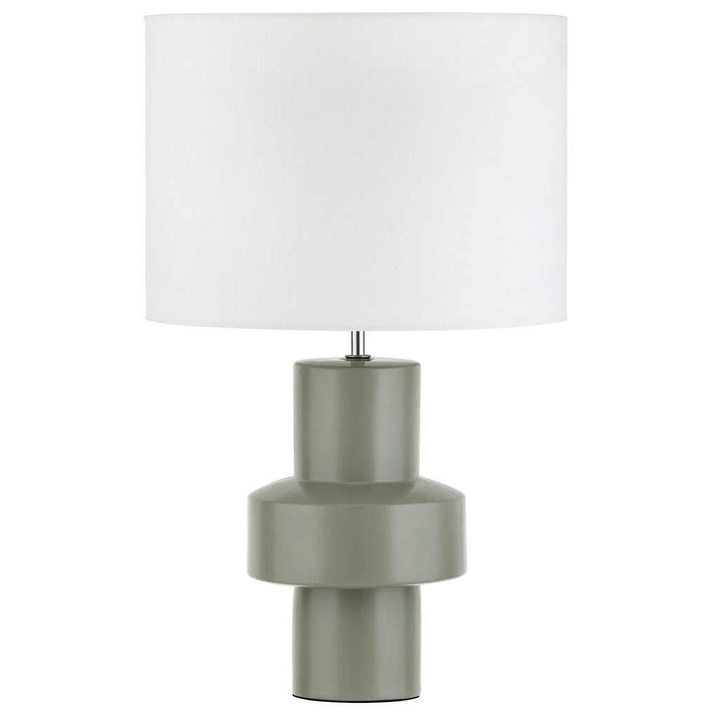 Amalfi Sanctum Table Lamp Eucalyptus & White 38x38x63cm