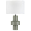 Amalfi Sanctum Table Lamp Eucalyptus & White 38x38x63cm