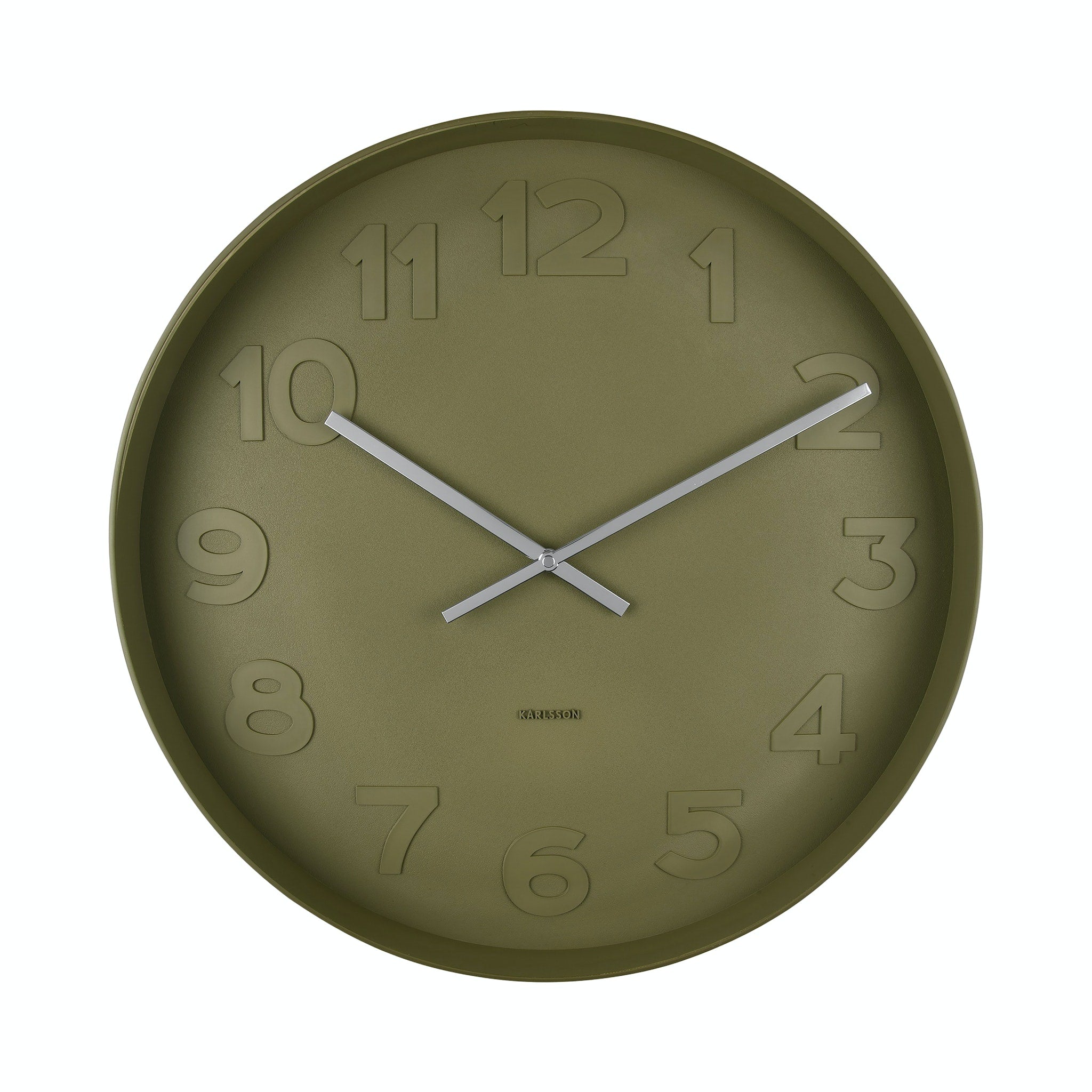 Wall Clock Leonard Natural & White 41.5x41.5x5.5cm