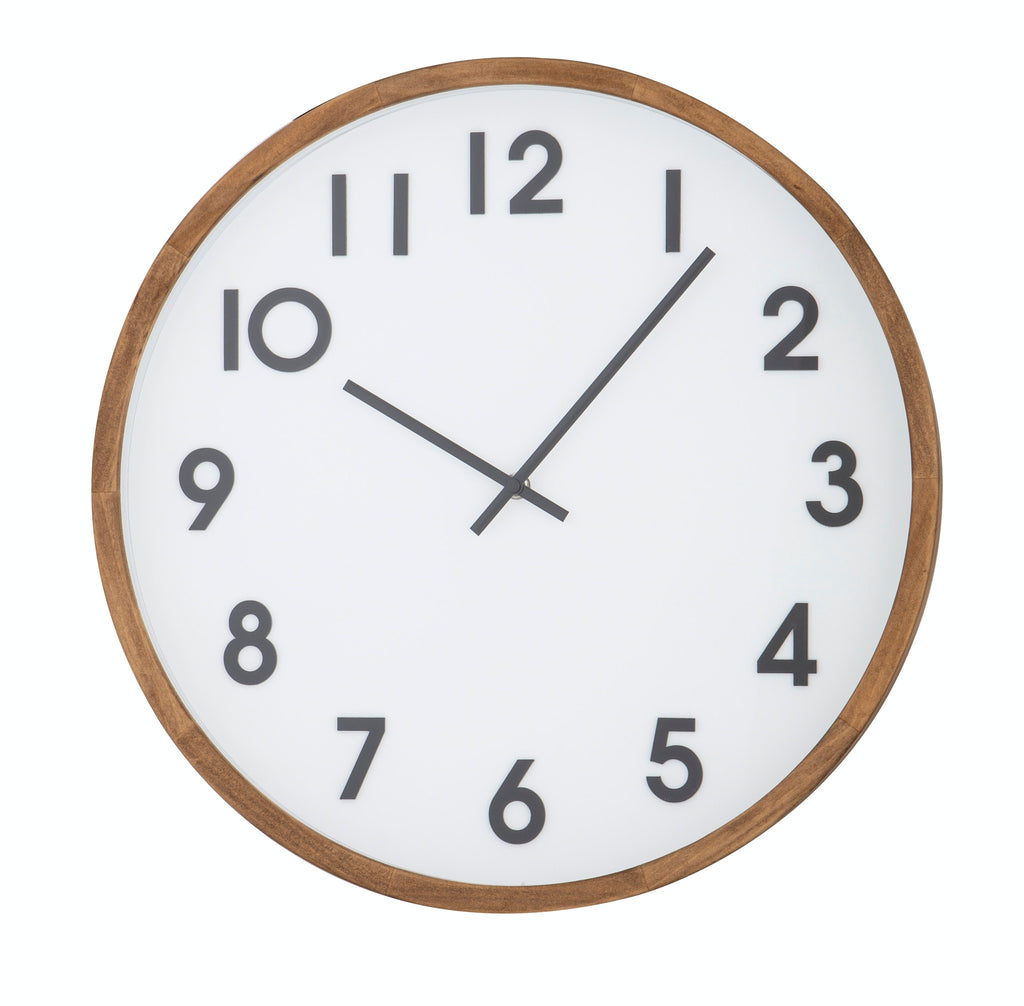 Amalfi Leonard Wall Clock Brown/White/Black 41.5x5.5x41.5cm