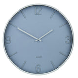 Amalfi Modern Silver Wall Clock Silver/White 60x6x60cm