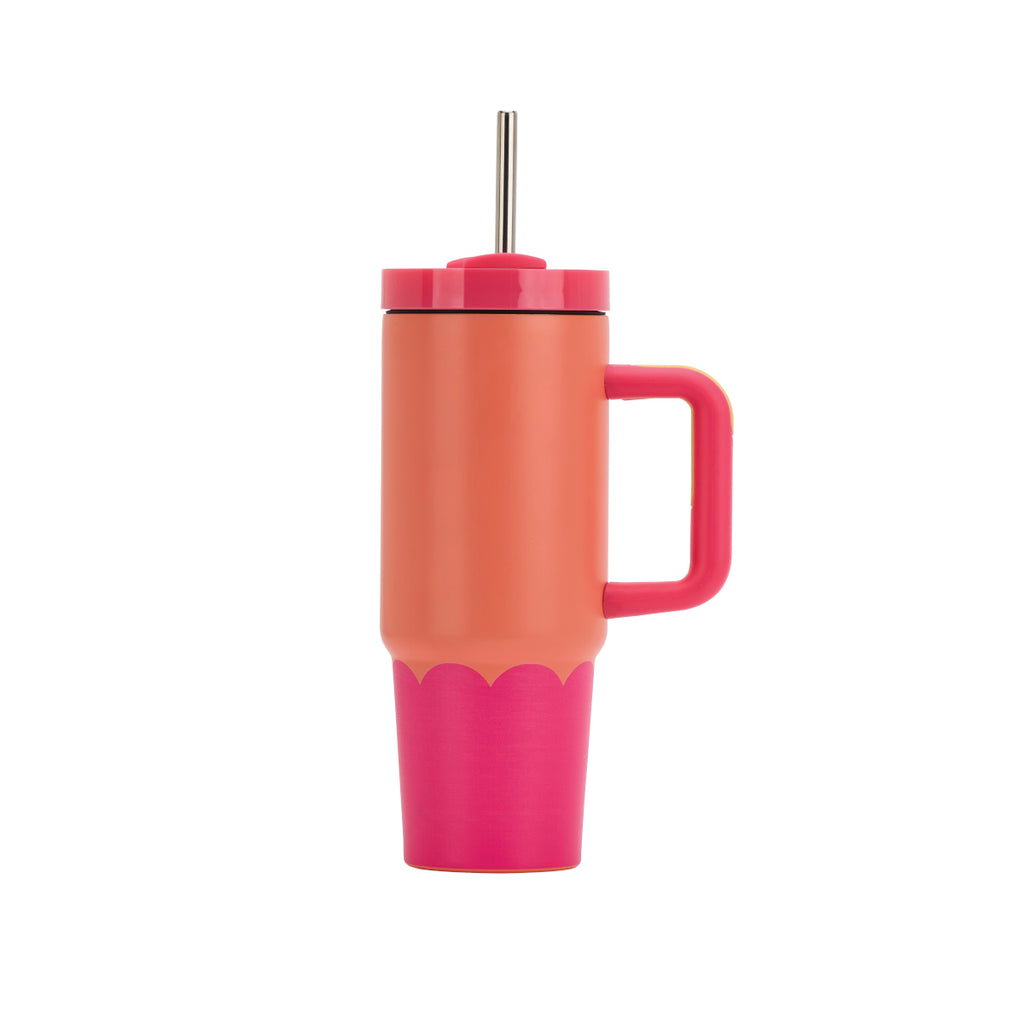 Annabel Trends Super Sip Wave Stainless Steel Orange/Pink 850ml | Minimax