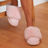 Annabel Trends Cosy Luxe Slippers Pink Quartz Medium to Large | Minimax