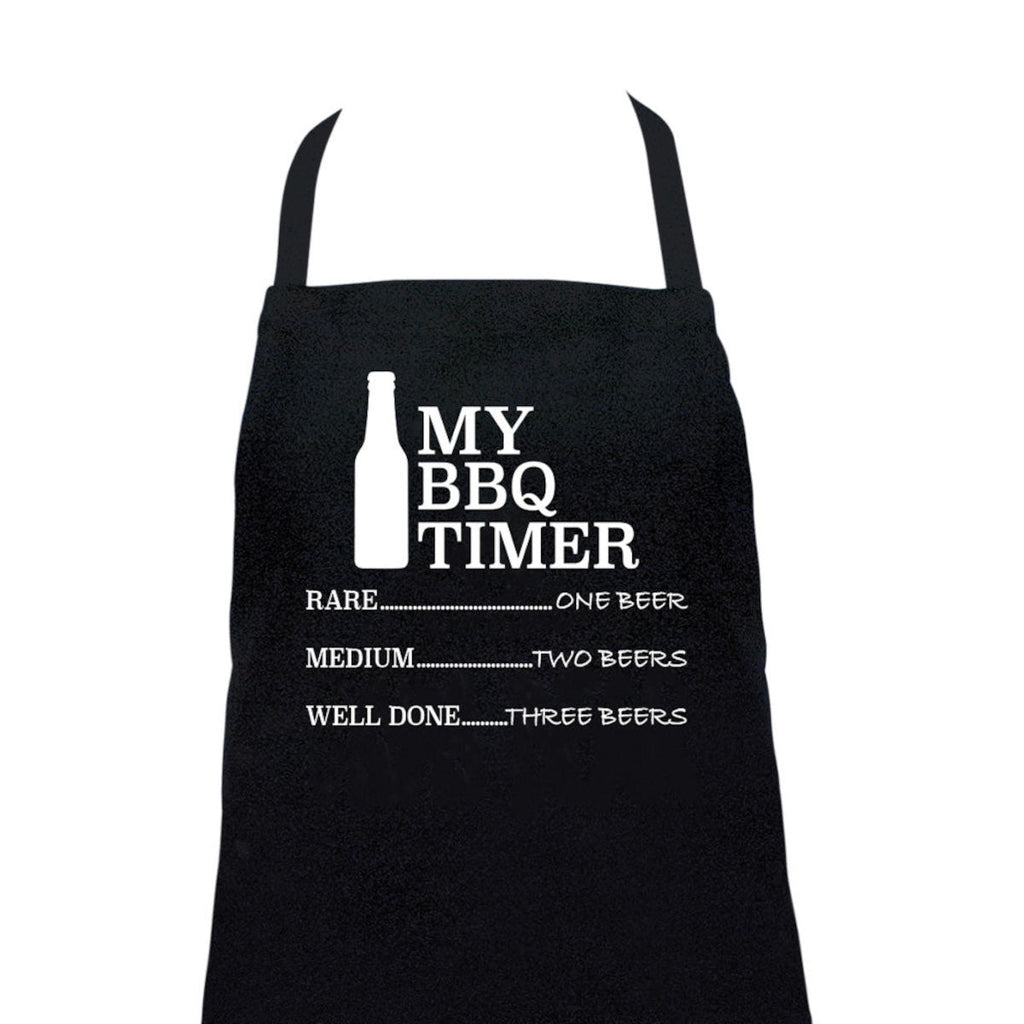 Annabel Trends Screen Print Apron BBQ Timer 60cm x 80cm