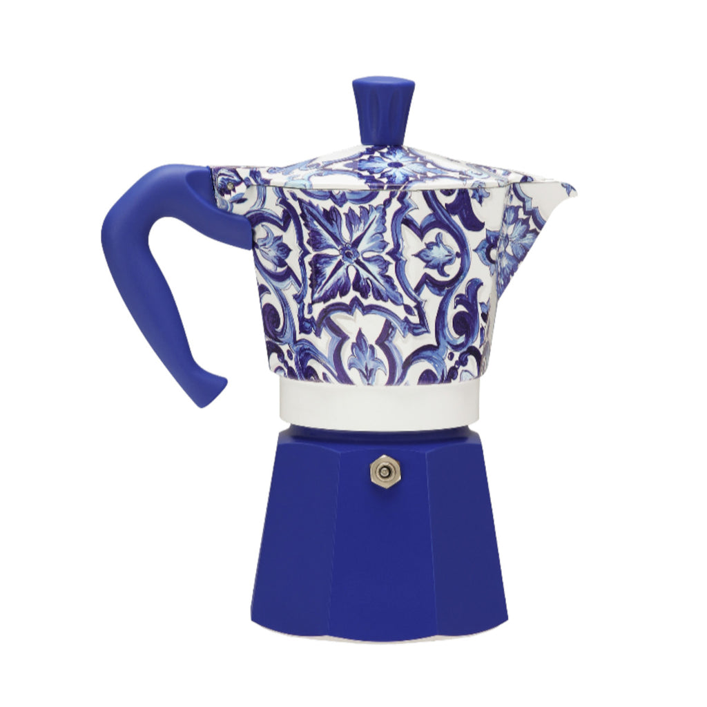 Bialetti Dolce & Gabbana Moka Express Mediterrean Blue 6 Cup (270ml) | Minimax