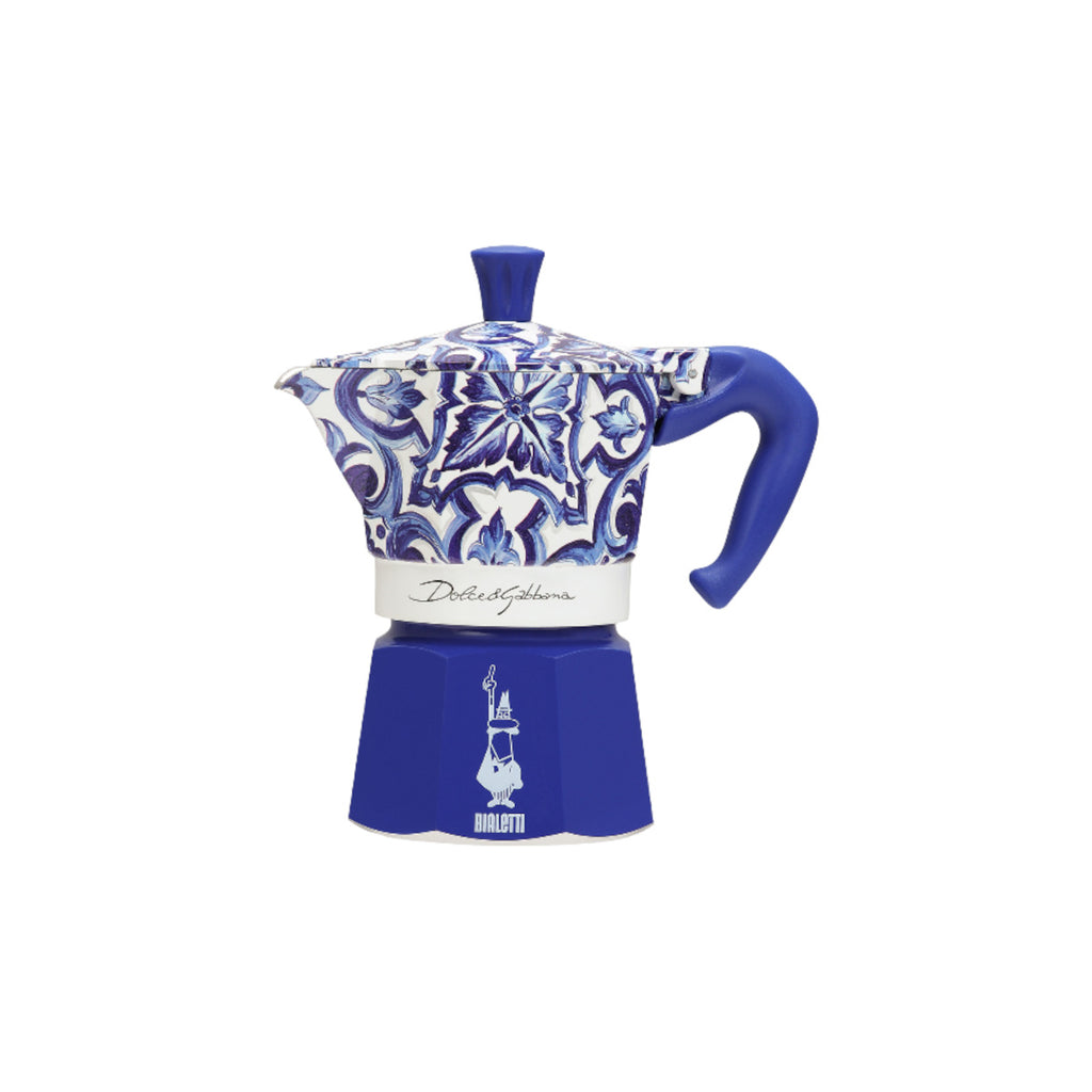 Bialetti Dolce & Gabbana Moka Express Mediterrean Blue 3 Cup (130ml) | Minimax