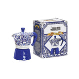 Bialetti Dolce & Gabbana Moka Express Mediterrean Blue 3 Cup (130ml) | Minimax