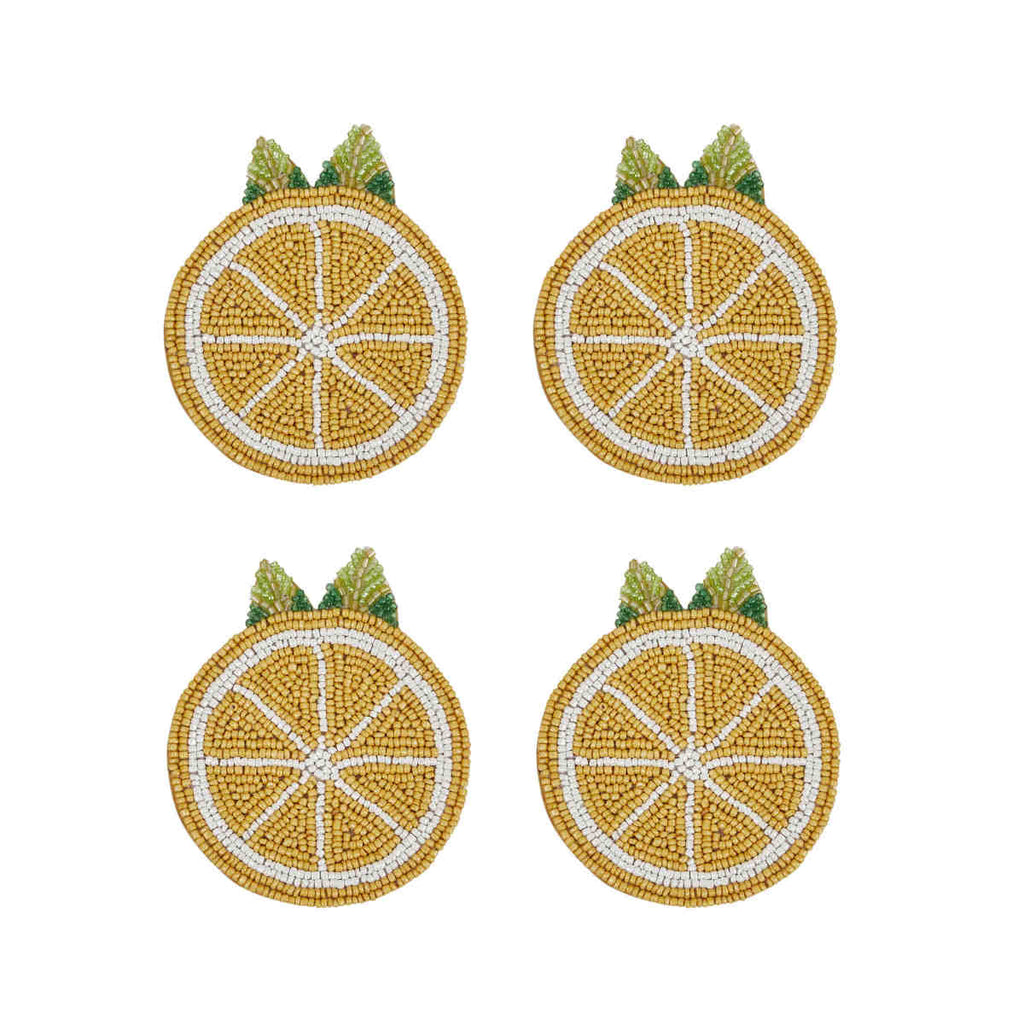 Limone Beaded Coaster (Set of 4) | Minimax