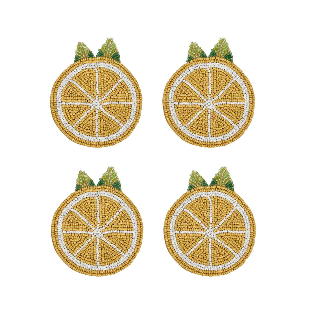 Limone Beaded Coaster (Set of 4) | Minimax