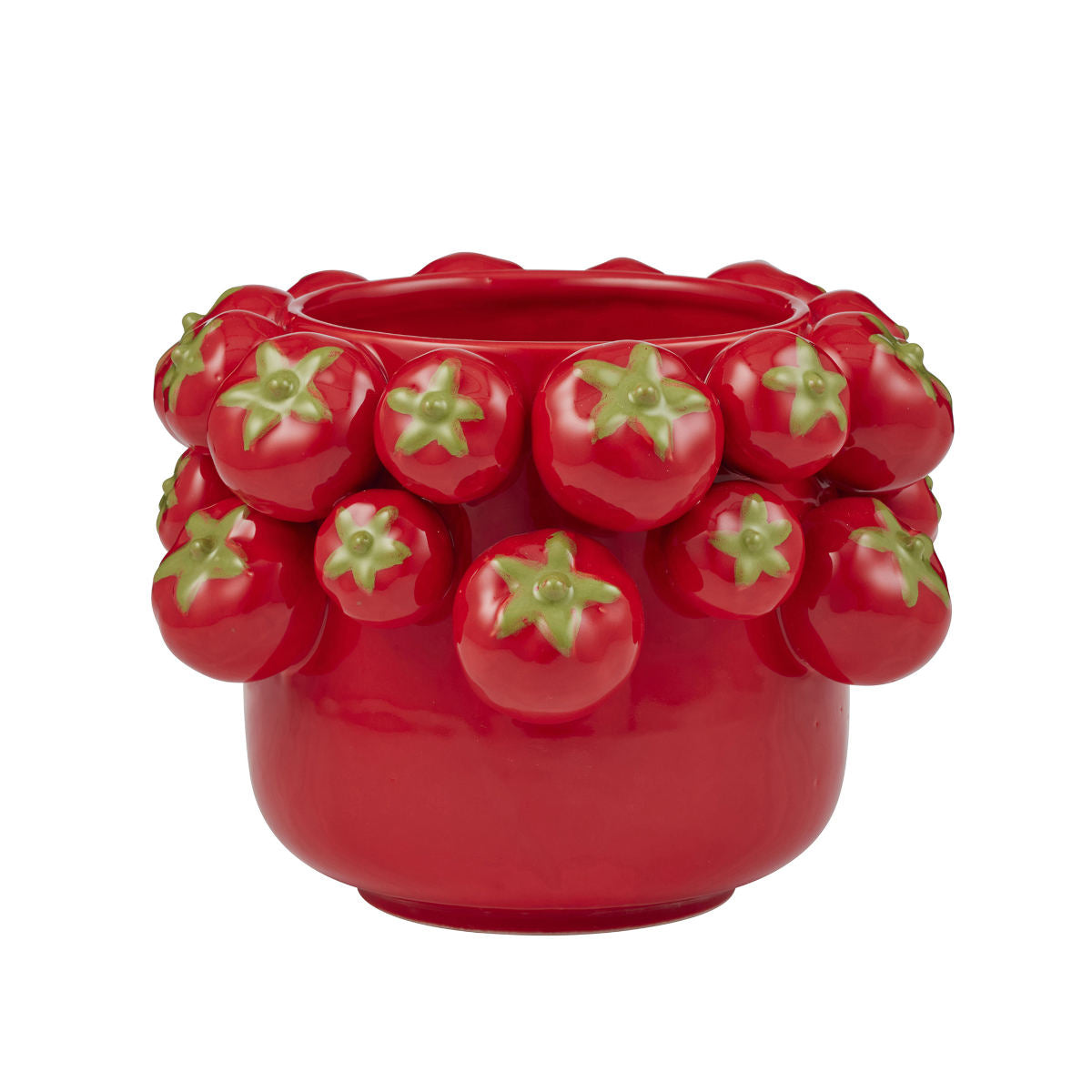 Pomodoro Tomato Ceramic Pot Red 16x16 | Minimax