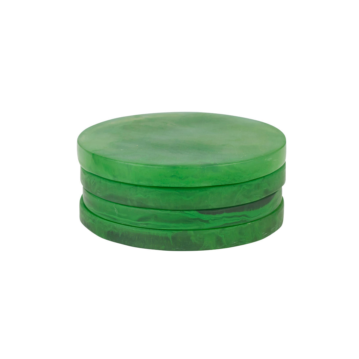 Kip Resin Coasters Emerald 10cm (Set of 4) | Minimax