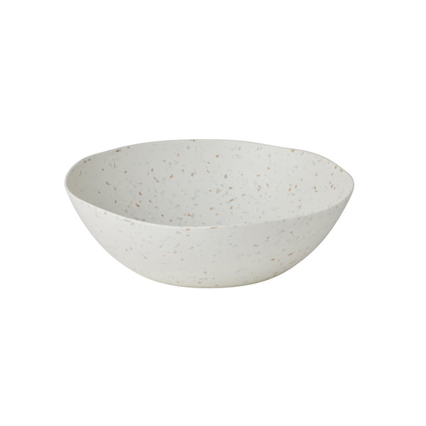 Tidal Terrazzo Melamine Bowl White 30 x 9cm | Minimax