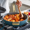 GreenPan™ Stanley Tucci™ Ceramic Nonstick Frypan with Lid Venetian Teal 33cm (6.15L) | Minimax