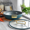 GreenPan™ Stanley Tucci™ Ceramic Nonstick Frypan with Lid Venetian Teal 33cm (6.15L) | Minimax