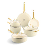 GreenPan Padova Cookware Set Cream White 10 Piece | Minimax