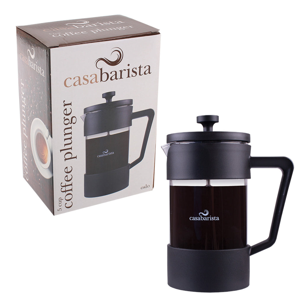 Casabarista Oslo Coffee Plunger Black 5 Cup (600ml) | Minimax