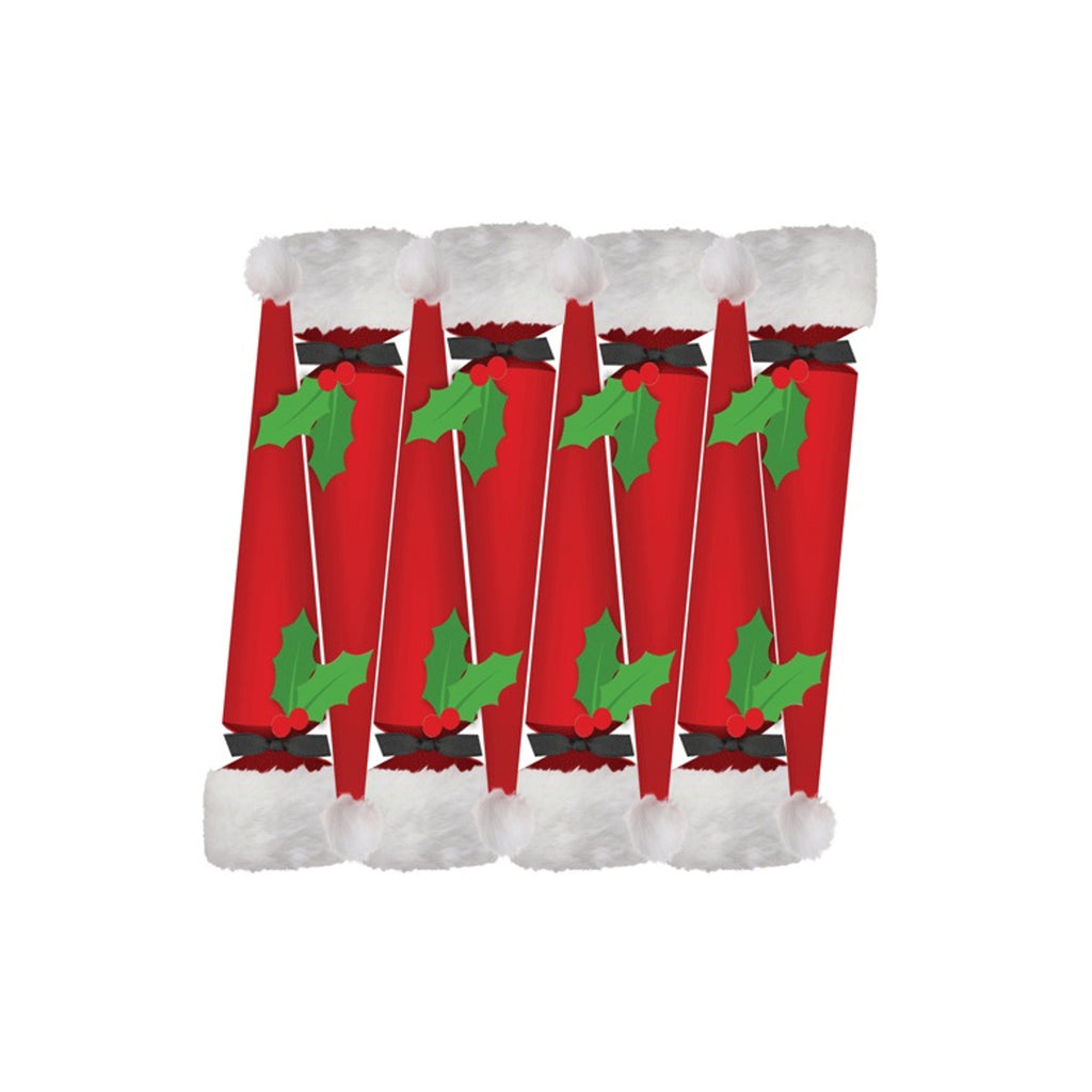 Caspari Santa Hat Cone Cracker 30.5cm (Set of 8) | Minimax