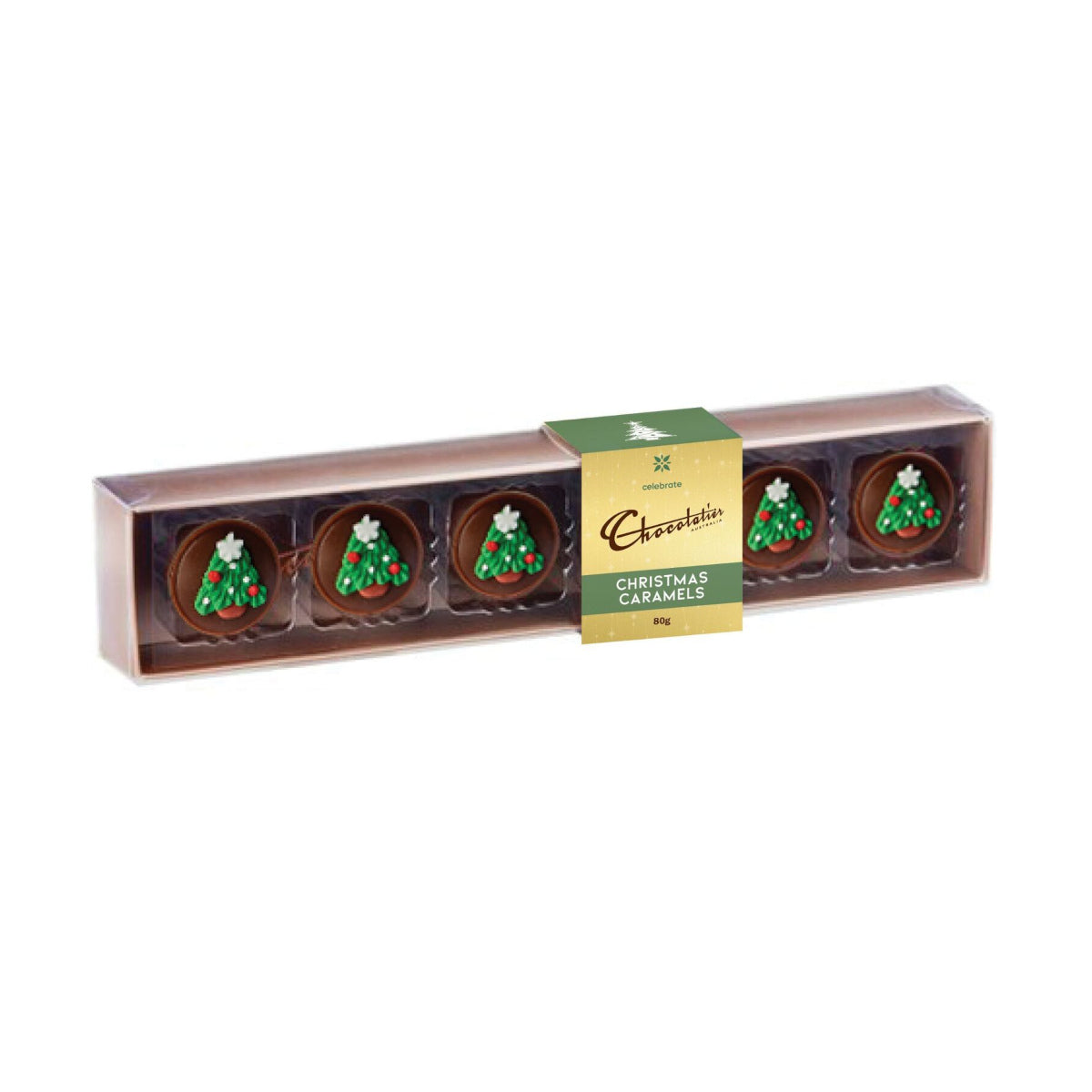 Chocolatier Christmas Tree Caramels 80g (Pack of 6) | Minimax