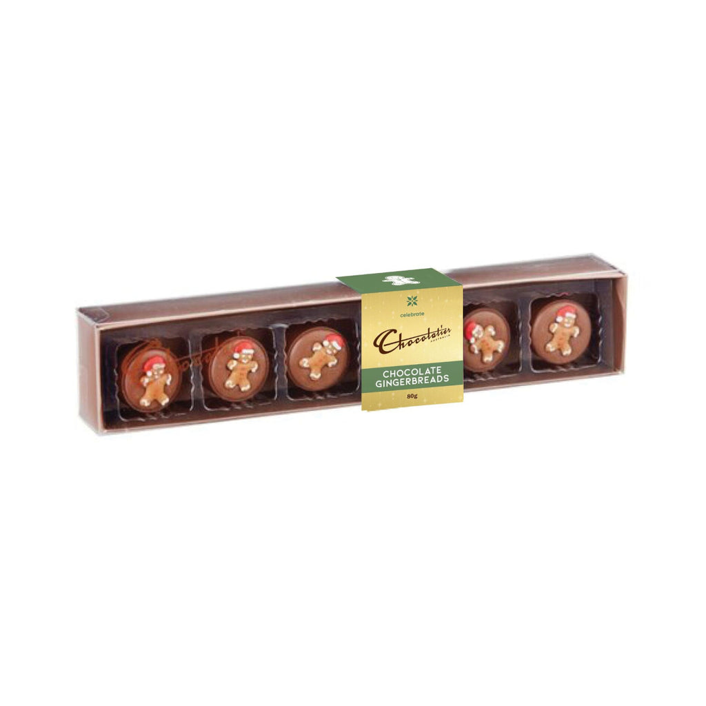 Chocolatier Gingerbread Men Chocolate 80g (Pack of 6) | Minimax