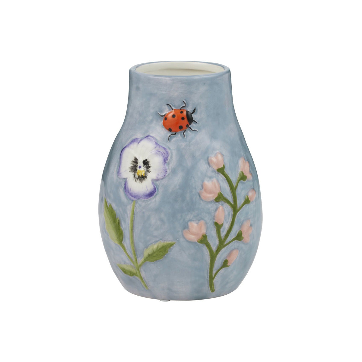 Coast to Coast Primavera Pansy Bug Vase 13cm x 17cm | Minimax