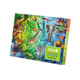 Crocodile Creek Jungle Holographic Puzzle 100 Piece | Minimax