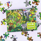 Crocodile Creek Jungle Holographic Puzzle 100 Piece | Minimax