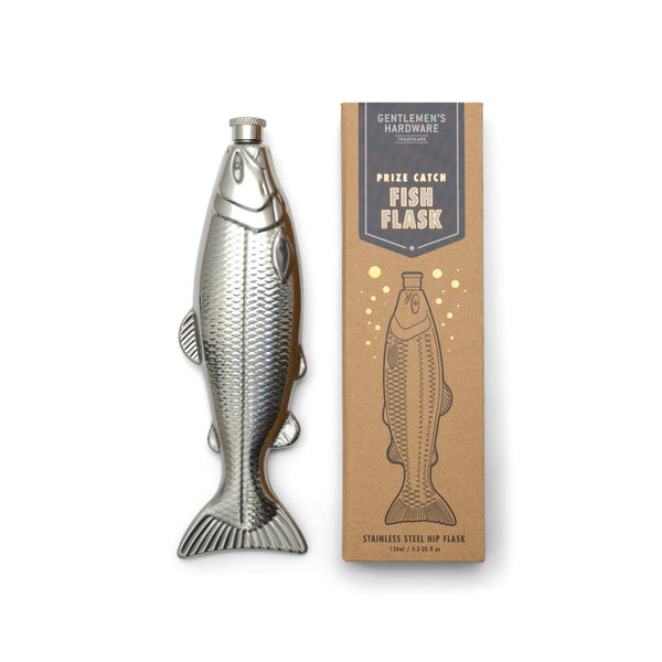 Gentleman's Hardware Fish Hip Flask 130ml | Minimax