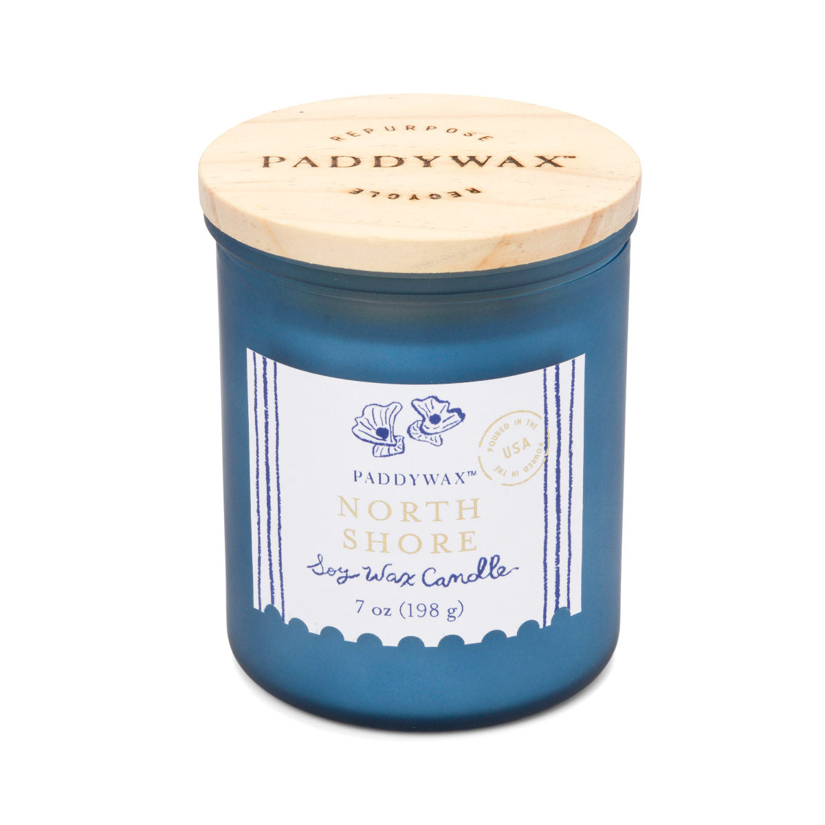 Paddywax Coastal Glass Candle North Shore Sea Blue 198g | Minimax