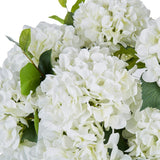 Rogue Garden Hydrangea Mix-Dahlia Bowl White & Glass 70x69x62cm