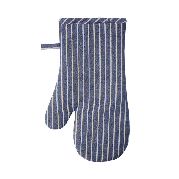 Davis & Waddell Butcher Stripe Oven Glove Navy | Minimax