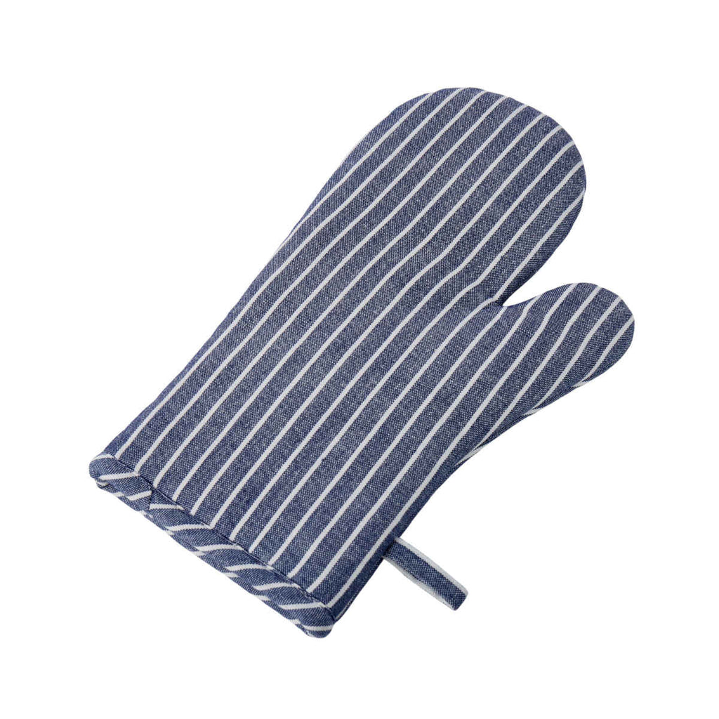 Davis & Waddell Butcher Stripe Oven Glove Navy | Minimax