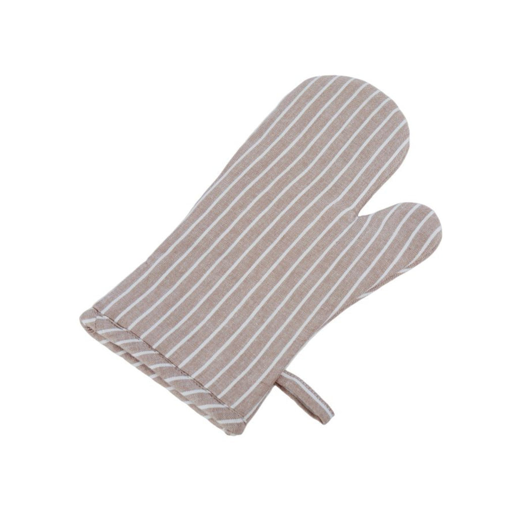 Davis & Waddell Butcher Stripe Oven Glove Taupe | Minimax