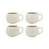 Ecology Fossil Mugs Chalk 330ml (Set of 4) | Minimax