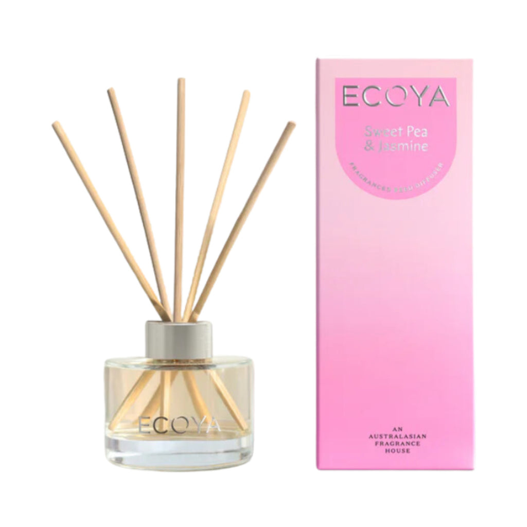 Ecoya Sweet Pea Jasmine Mini Reed Diffuser 50ml | Minimax