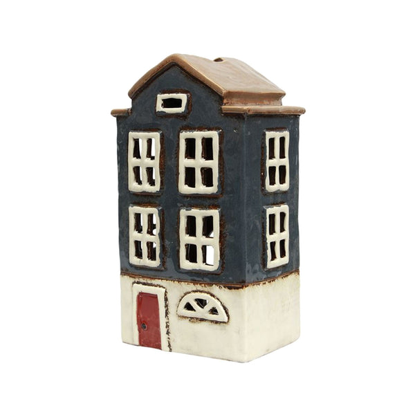 French Country Tea Light House Alsace Nordic Navy/Cream | Minimax