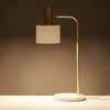 Amalfi Anakin Desk Lamp White & Gold 34x18x54.5cm