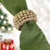 Flair Beaded Napkin Ring Gold | Minimax