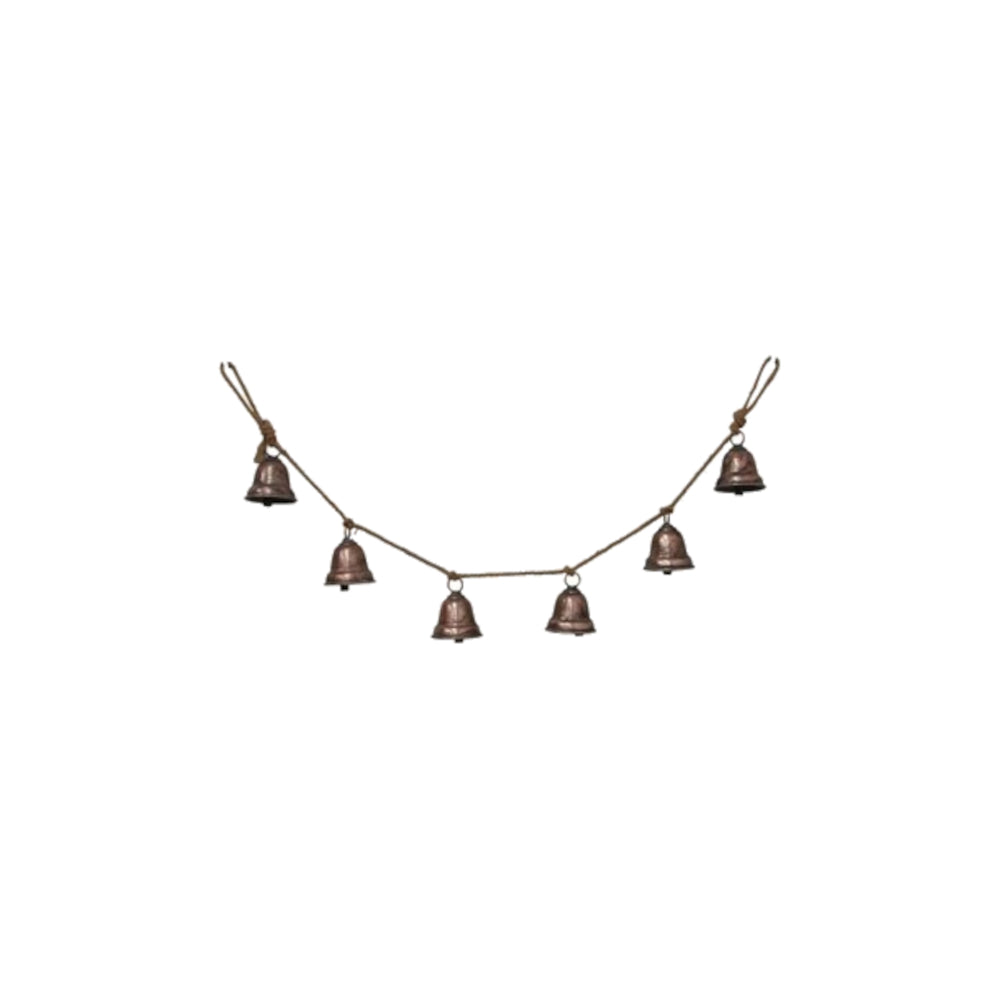 French Country Bells on Jute Bronze 110cm | Minimax