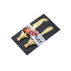 Epicurean Cuisine EAT Christmas Tree Cheese Knife Gold Set of 2