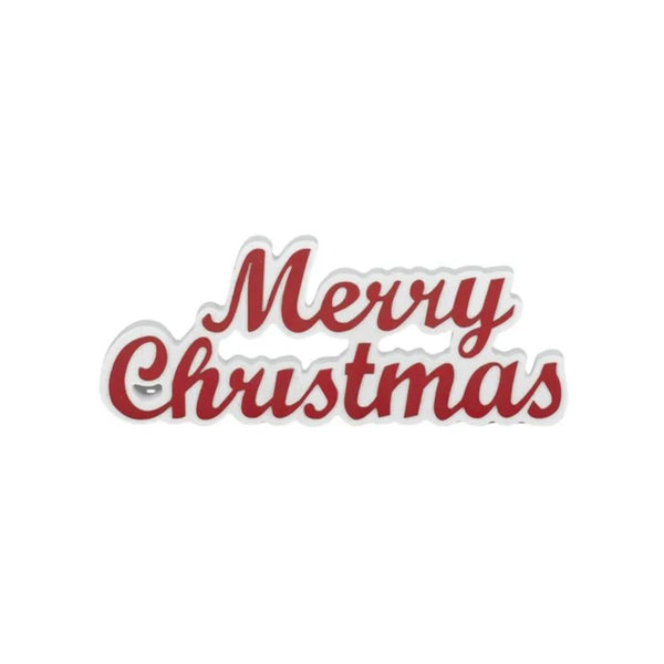 Gala Merry Christmas Sign Red & White 11cm | Minimax