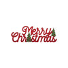 Gala Merry Christmas with Tree Sign Red & Green 12cm | Minimax