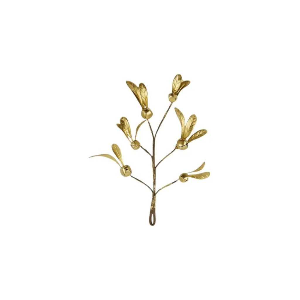 Gala Mistletoe Bell Drop Ornament Gold 25cm | Minimax